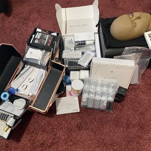 Lash Supplies and Practice Mannequin